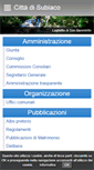 Mobile Screenshot of comune.subiaco.rm.it