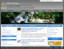 Tablet Screenshot of comune.subiaco.rm.it